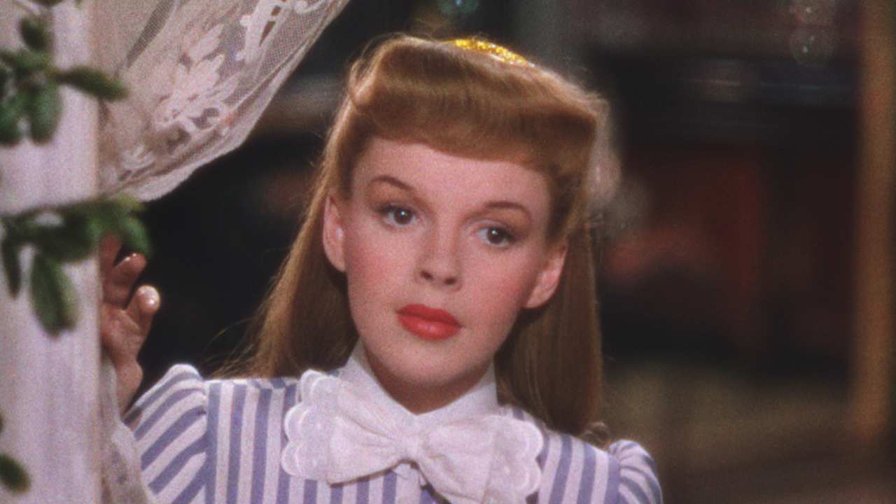 Judy Garland looking out a window